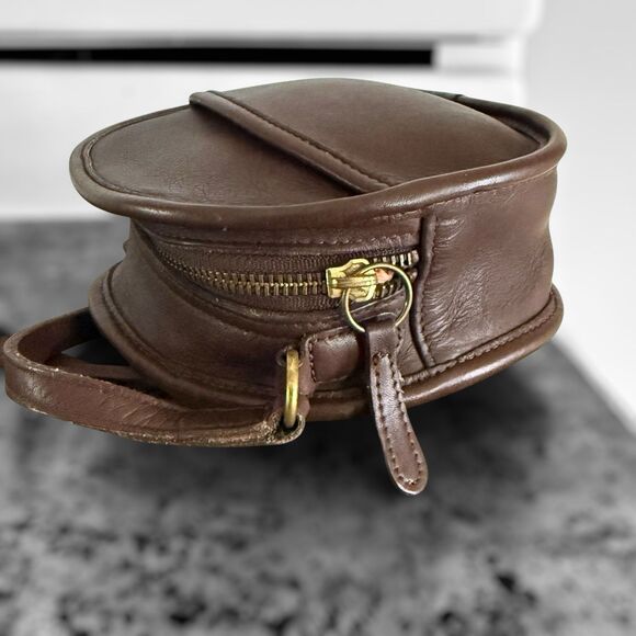 Vintage Coach 9982 Mahogany Canteen Round Crossbody Shoulder Bag - Picture 7 of 16